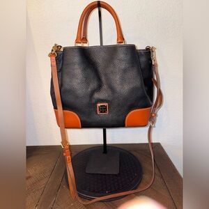 Dooney & Bourke Black and Brown Shoulder Bag NWOT